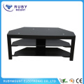 Design de coin 50 pouces Black TV Stand Cheap